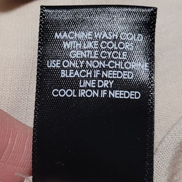 TORRID Blouse, 2/2X, Beige, Long sleeve, Ribbed bib, Half Button, Collar - Picture 13 of 14